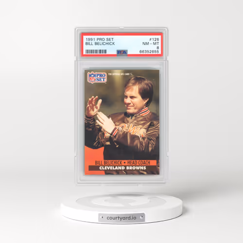 1991 Pro Set #126 Bill Belichick (PSA 8 NM-MT)