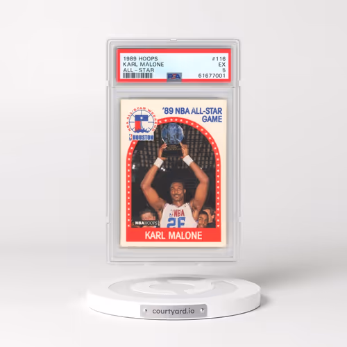1989 Hoops #116 Karl Malone - All-Star (PSA 5 EX)