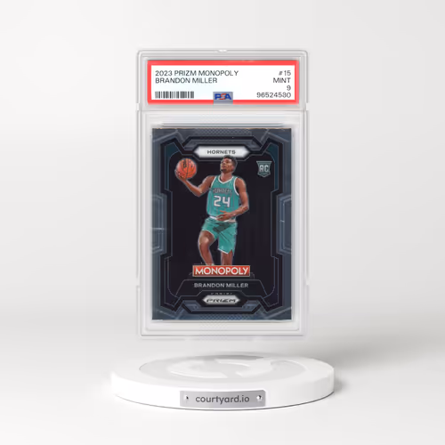 2023 Panini Prizm Monopoly #15 Brandon Miller (PSA 9 MINT)
