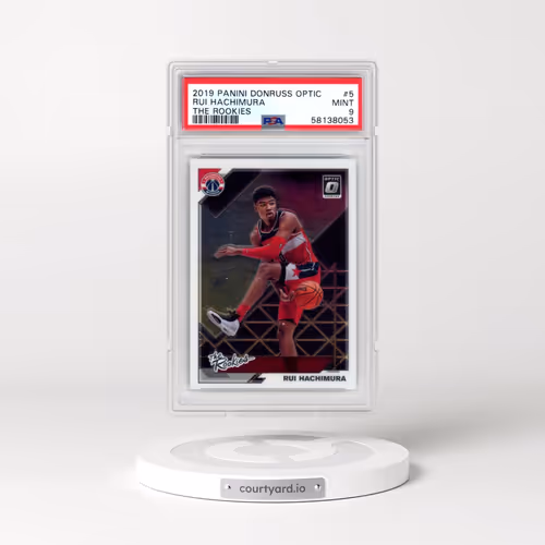 2019 Panini Donruss Optic the Rookies #5 Rui Hachimura (PSA 9 MINT)