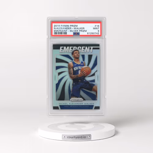 2019 Panini Prizm Emergent #16 Nickeil Alexander-Walker - Silver Prizm (PSA 9 MINT)