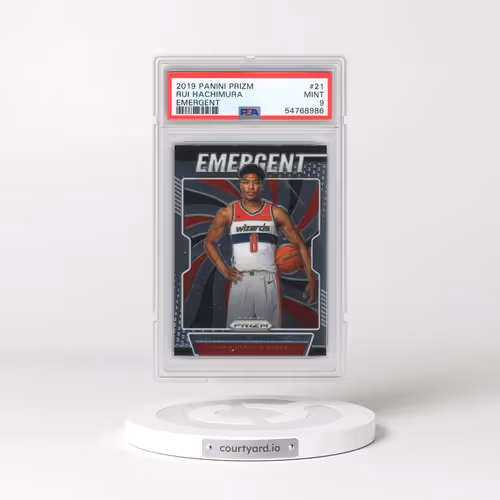 2019 Panini Prizm Emergent #21 Rui Hachimura (PSA 9 MINT)