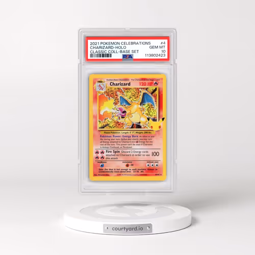 2021 Pokémon Celebrations Classic Collection #4 Charizard - Holo (PSA 10 GEM MINT)