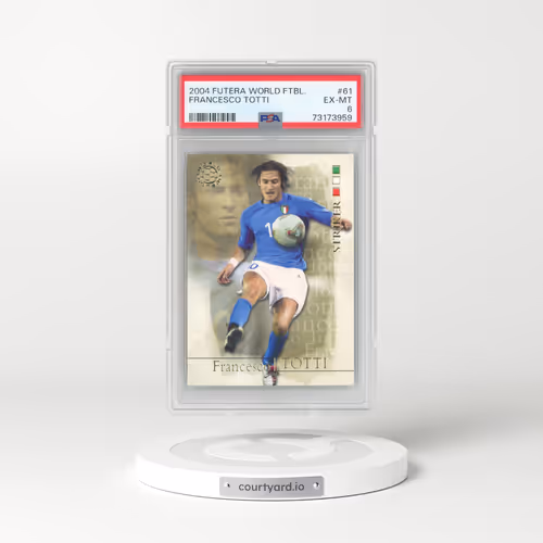 2004 Futera World Football #61 Francesco Totti (PSA 6 EX-MT)