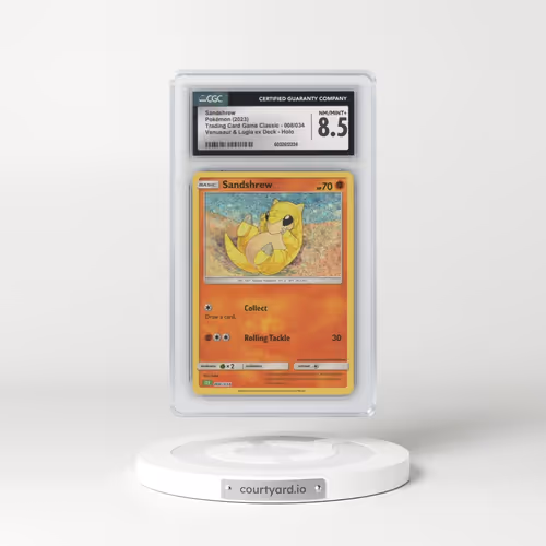 2023 Trading Card Game Classic - CLV, CLC, CLB #008/034 Sandshrew - Venusaur &amp; Lugia ex Deck - CLV Holo (CGC 8.5 NM-MT+)