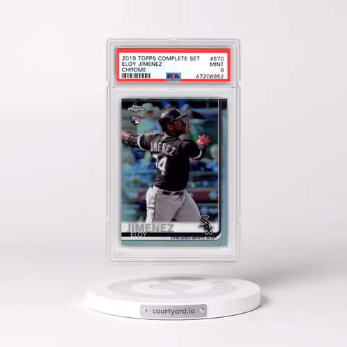 2019 Topps Complete Set #670 Eloy Jimenez - Chrome (PSA 9 MINT)