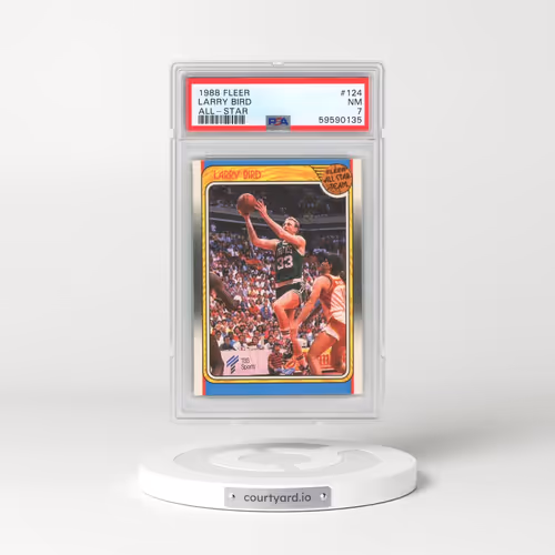 1988 Fleer #124 Larry Bird - All-Star (PSA 7 NM)