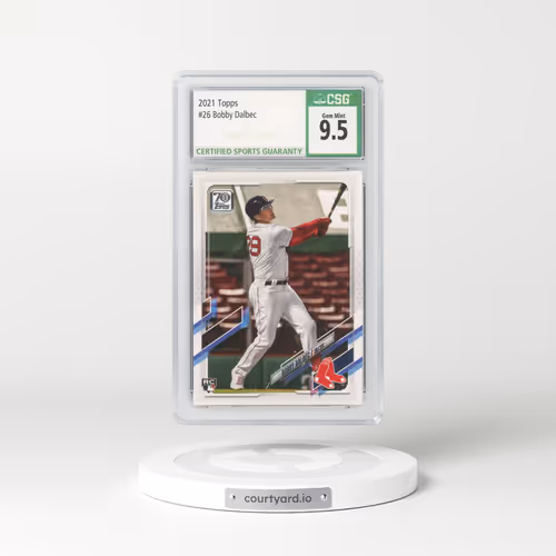 2021 Topps #26 Bobby Dalbec (CSG 10 GEM MINT)