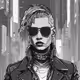 Greyscale Pixel Punk