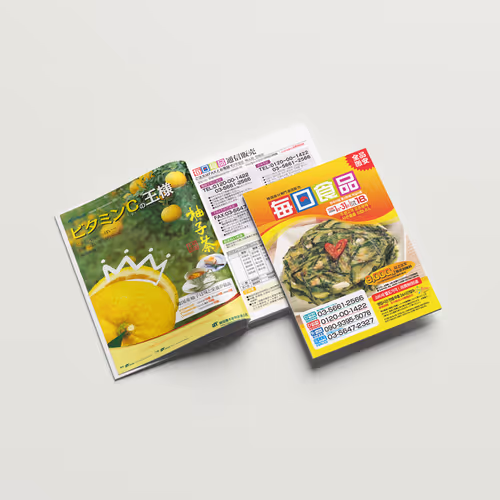 Japanese-Korean Food Brochure Mainichi Food Design - Sep. 2009