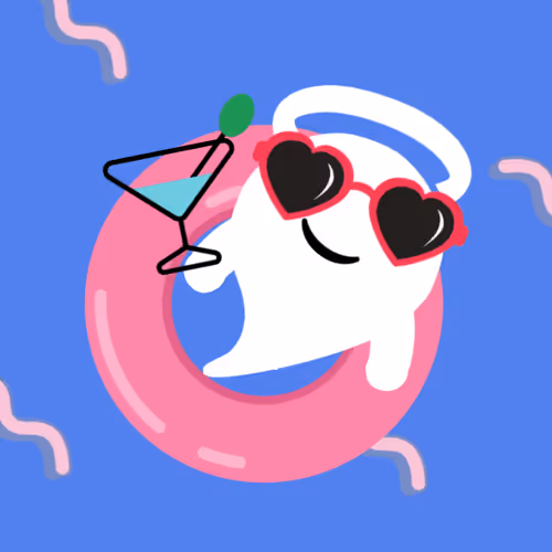 Chilling in the pool