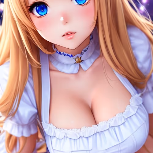 BLONDE WITH BLUE EYES