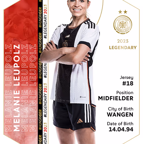Legendary - Melanie Leupolz - Women's WC 2023 - 2023 Squad - Women's National Team - 2023