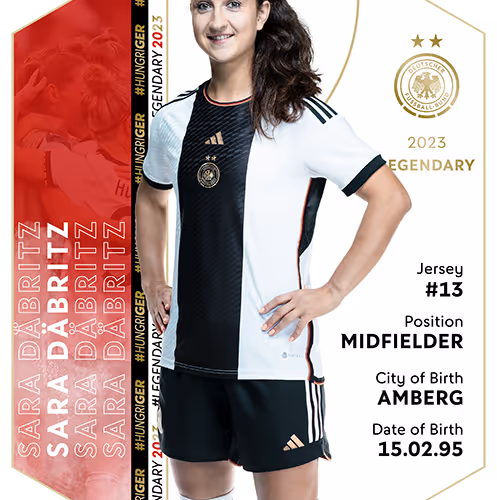 Legendary - Sara Däbritz - Women's WC 2023 - 2023 Squad - Women's National Team - 2023