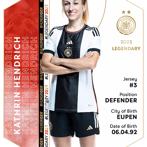 Legendary - Kathrin Hendrich - Women's WC 2023 - 2023 Squad - Women's National Team - 2023