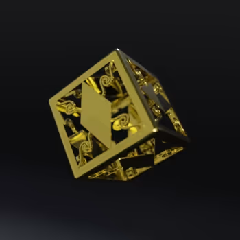 Golden Cage Background Black Edition