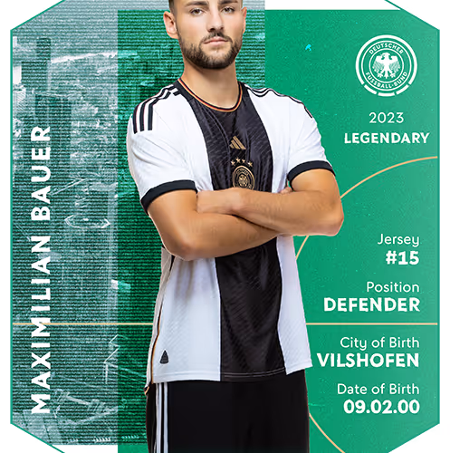 Legendary - Maximilian Bauer - U21 2023 - 2023 Squad - Men's Under 21s - 2023