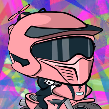 Team Pink Motorbike by RocketMoonApe  x Reddit Collectible Avatars