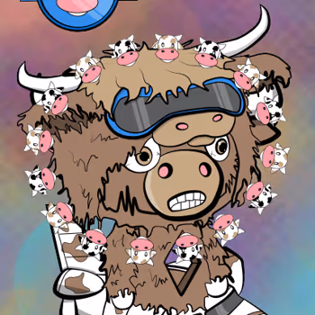 Cosmic Highland Cow by rocketMoonApe x Reddit Collectible Avatars