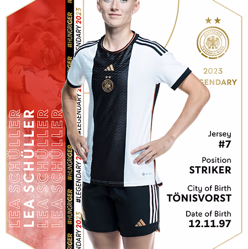 Legendary - Lea Schüller - Women's WC 2023 - 2023 Squad - Women's National Team - 2023
