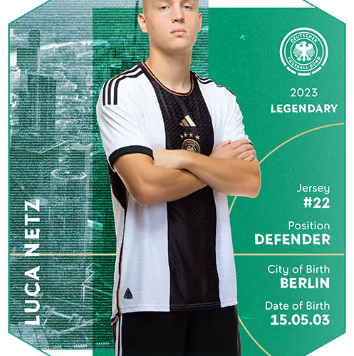 Legendary - Luca Netz - U21 2023 - 2023 Squad - Men's Under 21s - 2023
