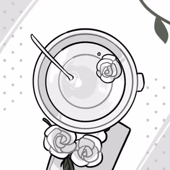 a cup of white rose by KKeist x Reddit Collectible Avatars