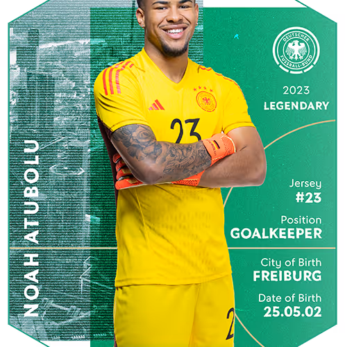 Legendary - Noah Atubolu - U21 2023 - 2023 Squad - Men's Under 21s - 2023