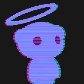 Magenta-Cyan Anaglyph by Anaglyphic x Reddit Collectible Avatars