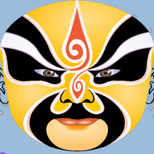 Peking Opera facial makeups