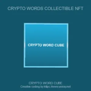 Crypto Word Cube