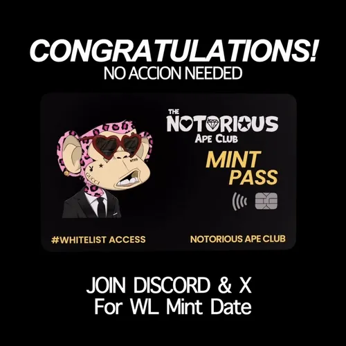Notorious Ape Club Mint Pass