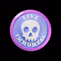 Immortal Promise Button Purple Duo