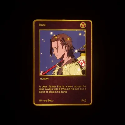 X Beanz Bobu Originals Reveal Card