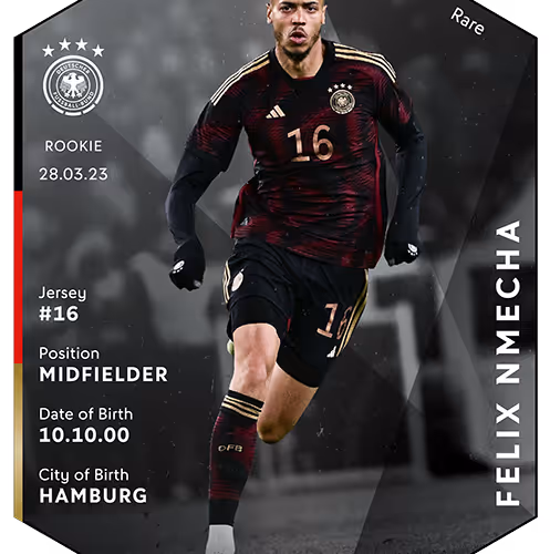 Rare - Felix Nmecha - Milestone - Rookie - Men's National Team - 2023