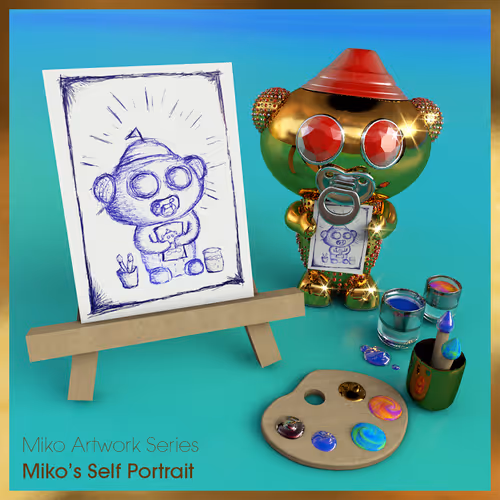 Miko Artwork Series - Miko's Self Portrait