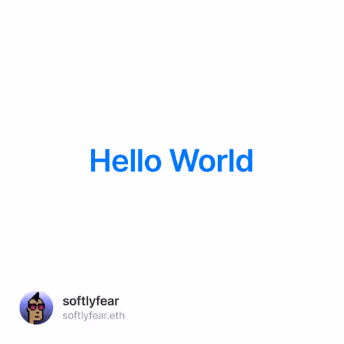 Hello World