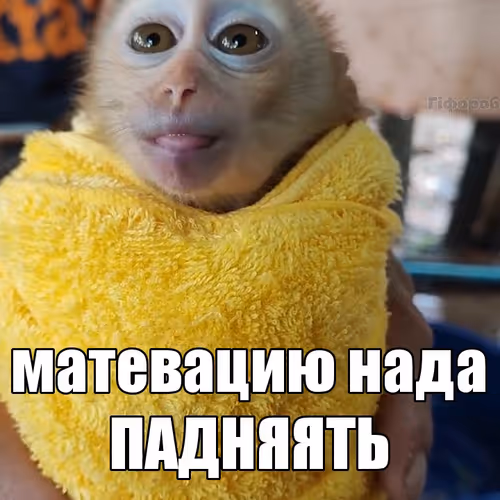 матевацию нада ПАДНЯЯТЬ
