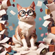 Cats with spectacles