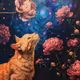 Cats and flowers